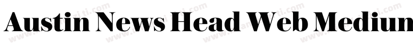 Austin News Head Web Medium Regula字体转换